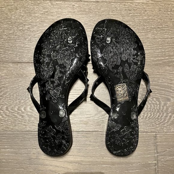 Black Bow Pyramid Stud Sandals - NWOT - Picture 6 of 6